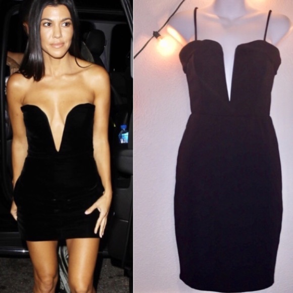 LBD cocktail dress Charlotte Russe Black S &M prom - Picture 2 of 8